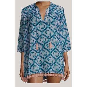 Roller Rabbit Blue and Pink Tunic